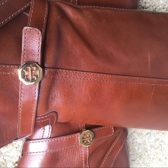 Tory Burch Brown Zip Up Riding Boots 9.5M New - Picture 8 of 8